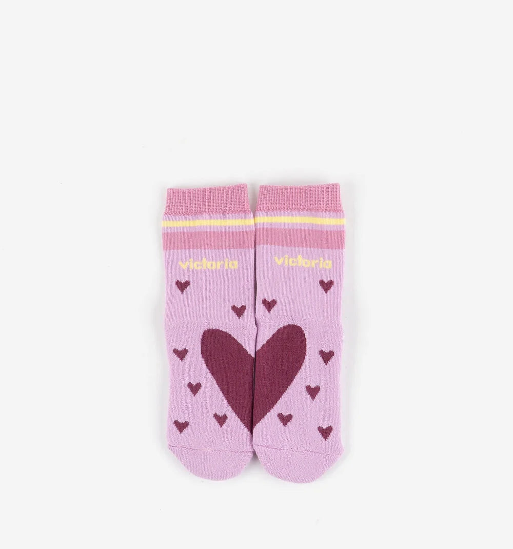 Victoria barefoot - meias antiderrapante rosa
