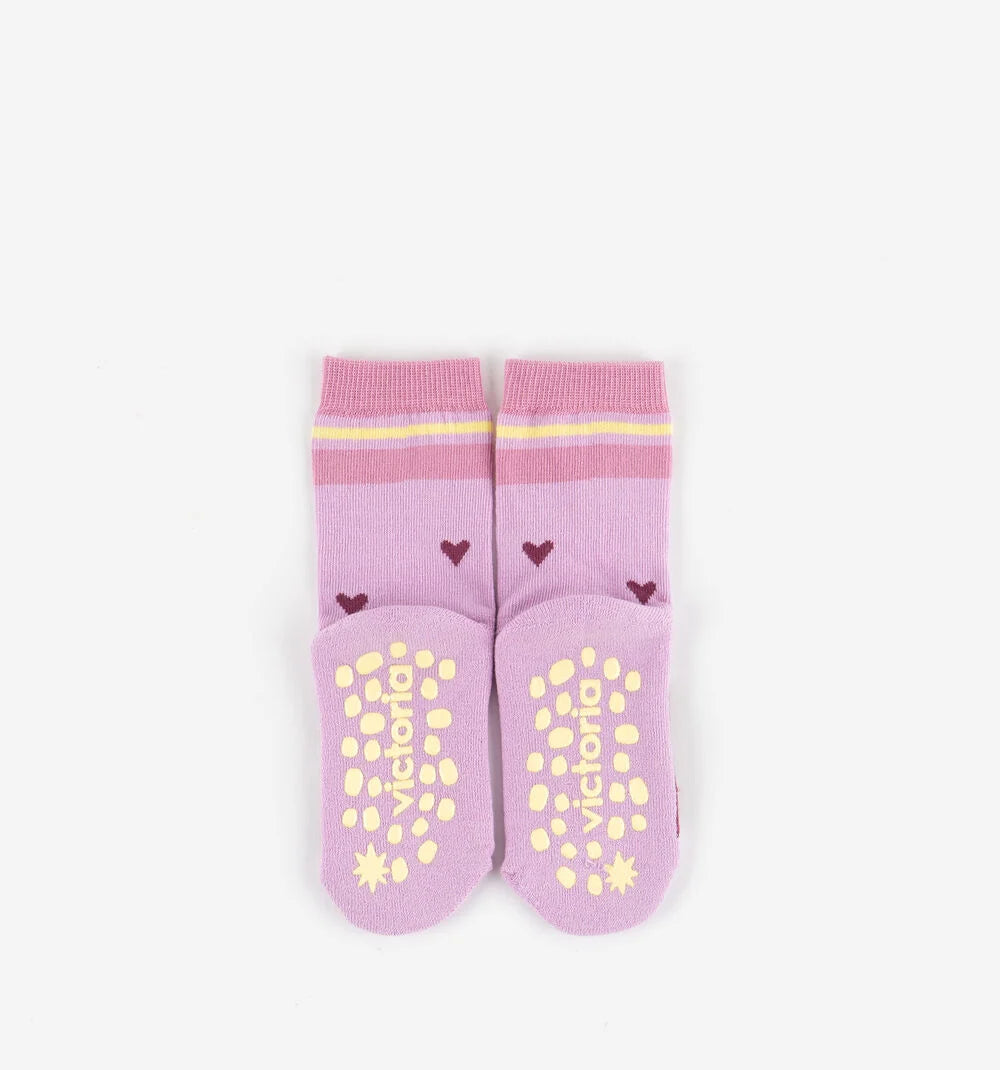 Victoria barefoot - meias antiderrapante rosa