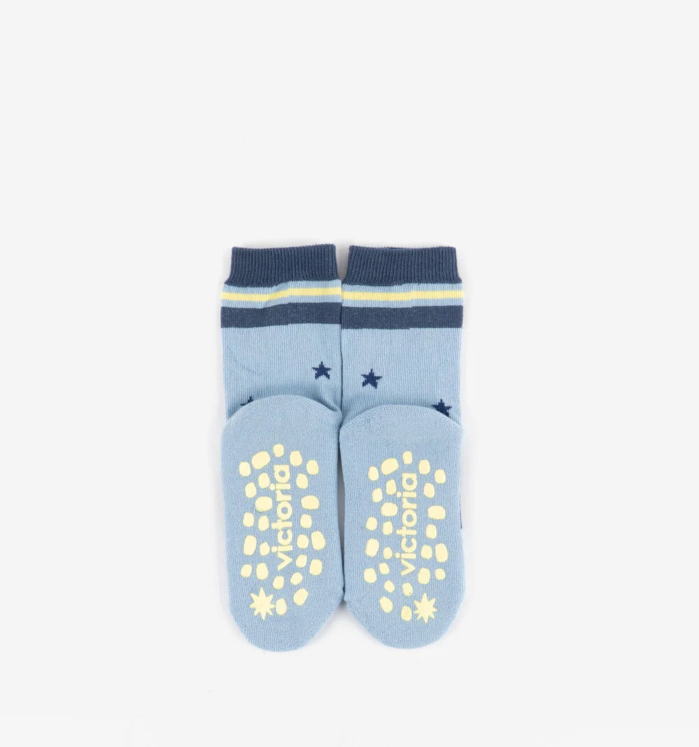 Victoria barefoot - meias antiderrapante azul