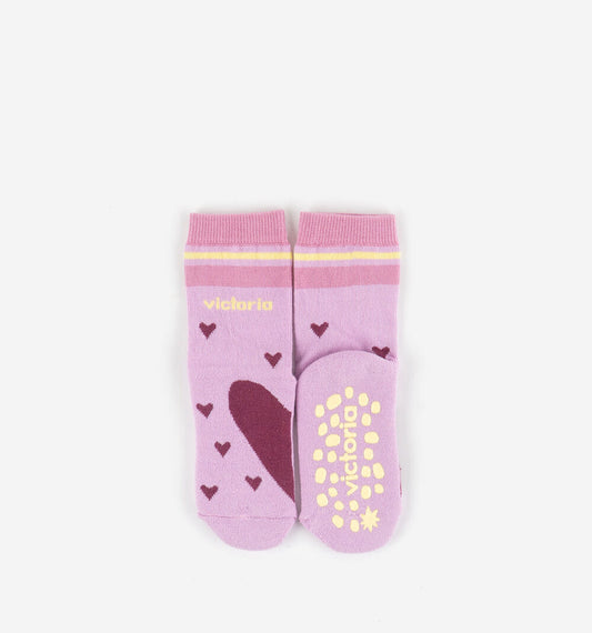 Victoria barefoot - meias antiderrapante rosa