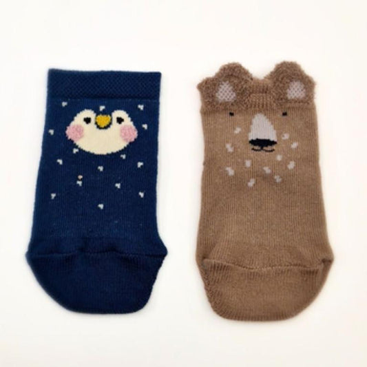 Attisocks - meias pinguim+urso